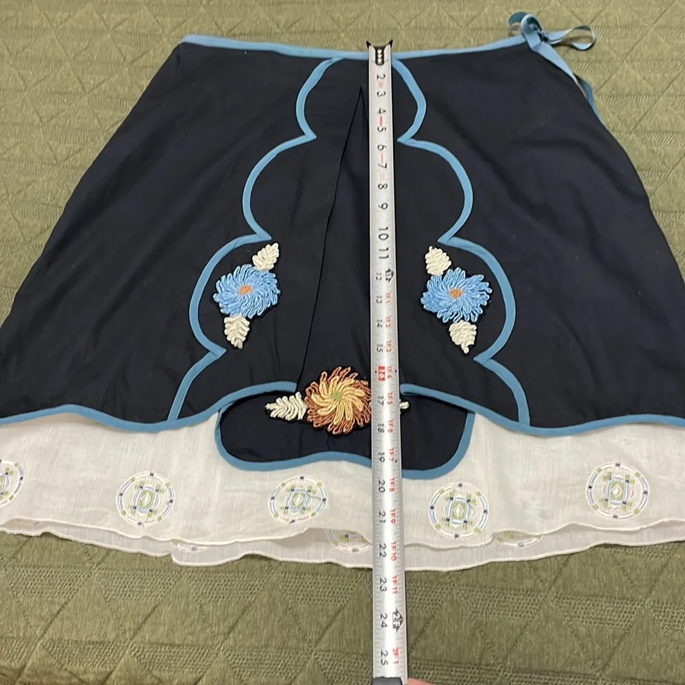 Anthropologie blue skirt 8 - Picture 7 of 14